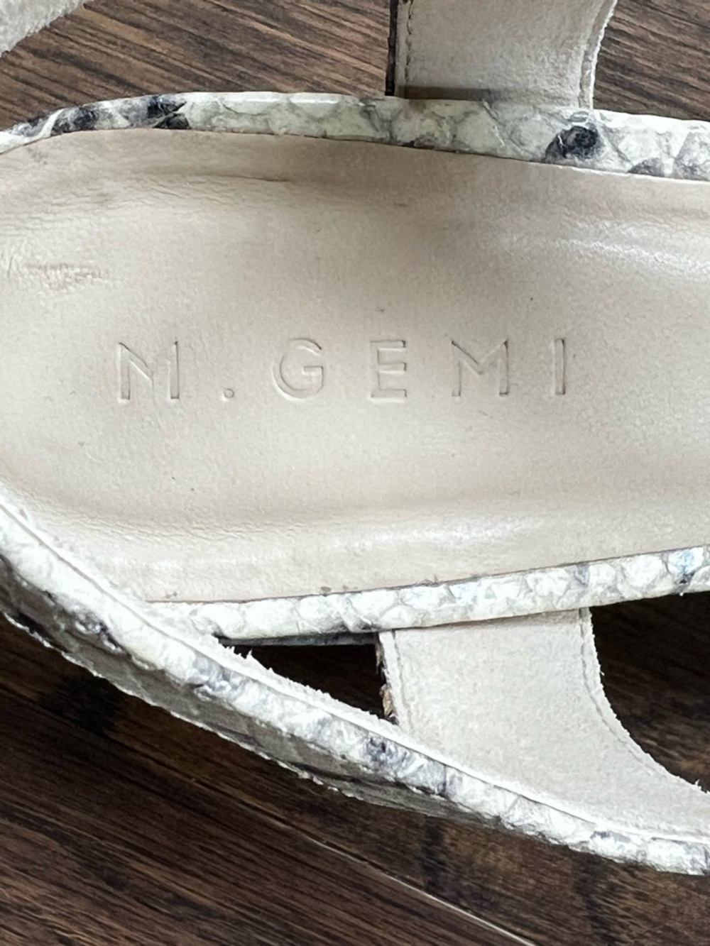M. Gemi Lizza Nuova Platform Python Print Sandals - Picture 8 of 12